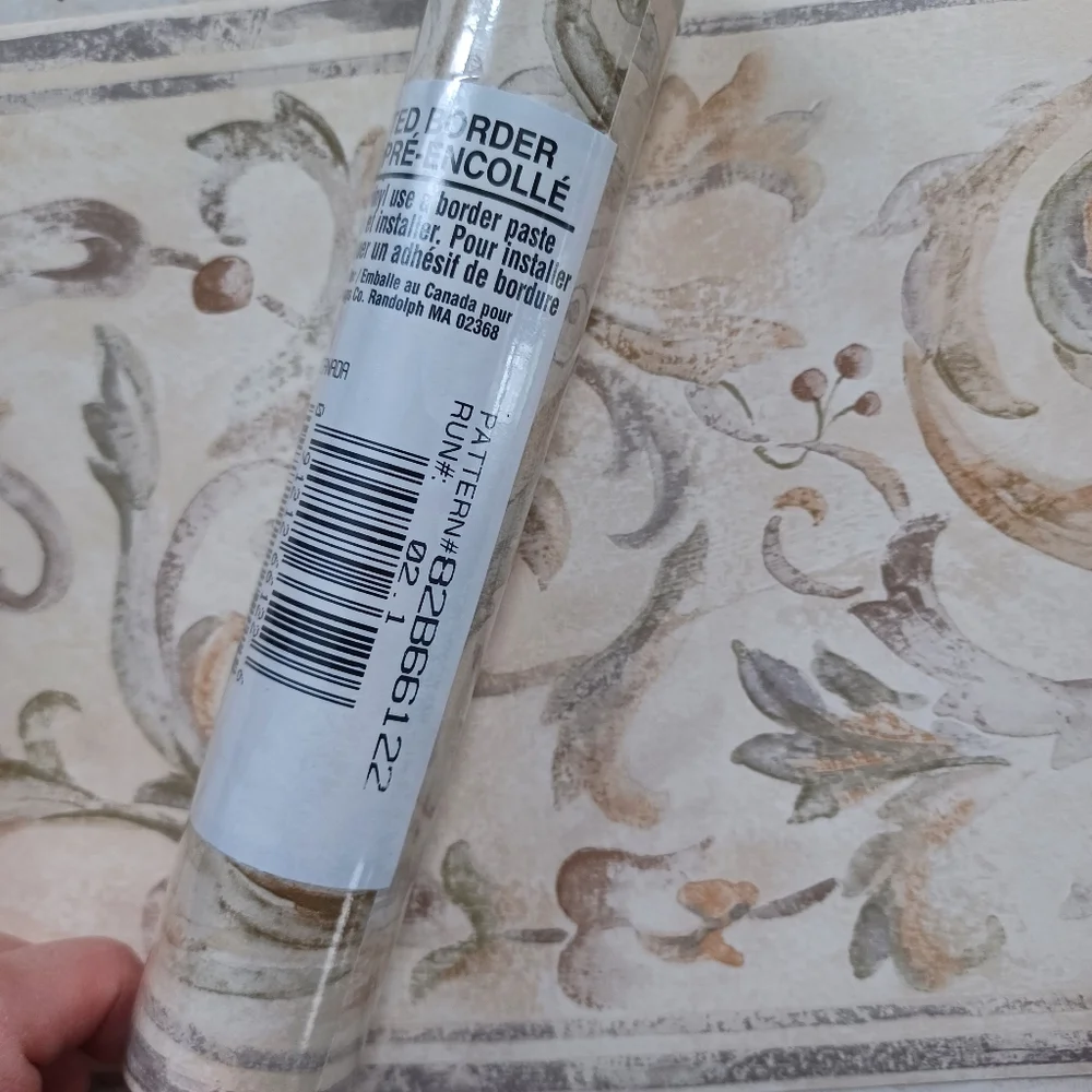 Wallpaper Border Architecture Leaf Victorian Scroll